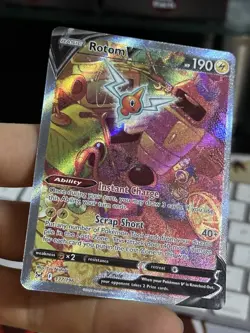 Rotom V 177/196 Lost Origin 2022 Alt Art Holo Rare Pokemon Card TCG - Image 5