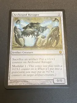 2004 WotC MAGIC the Gathering DARKSTEEL unplayed mint rare ARCBOUND RAVAGER - Image 1