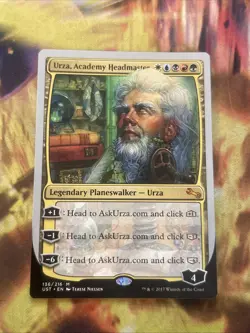 MTG Urza, Academy Headmaster #136- UST- Regular Mythic- 136/216 - Image 1