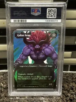 2025 MTG Final Fantasy EN Vincent Valentine Borderless Surge Foil #0528 PSA 10 - Image 2