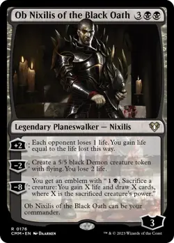 Ob Nixilis of the Black Oath MTG NM Commander Masters Regular NON-FOIL - Image 1