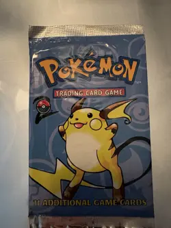 Pokemon Base set booster pack / Blister pack 1998 nintendo sealed - Image 1