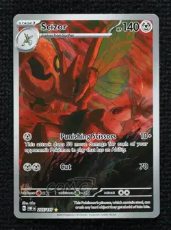 Scizor Illustration Rare Pokemon Scarlet & Violet: Obsidian Flames OBF #205 - Image 1
