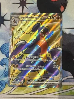Pokemon TCG Cynthia’s Garchomp Ex 204 Destined Rivals - Black Star, Full Art - Image 1