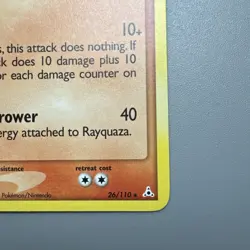 Rayquaza 26/110 Delta Species Non Holo Rare EX Holon Phantoms Pokemon LP - Image 3