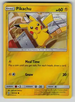 Pikachu 55/236 Common Unified Minds Pokemon Reverse Holo NM - Image 1