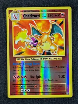 2016 Pokemon CHARIZARD #11/108 Evolutions Reverse Holo Rare English (A) - Image 1