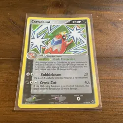 Pokemon Crawdaunt 6/107 ex Deoxys Holo Rare LP 2005 - Image 1