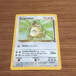 Pokemon Jungle Kangaskhan Holo Rare 5/64 1999 WOTC MP - Image 1