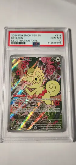 2024 Pokemon Surging Sparks Kecleon Illustration Rare #213 PSA 10 GEM MINT - Image 1