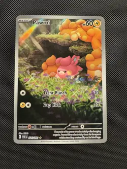 Pokemon TCG Pawmi 226/091 Sv: Paldean Fates Illustration Rare Near Mint - Image 1