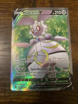 Magearna V 182/195 Holo Rare Ultra Silver Tempest 2022 Pokemon NM - Image 1