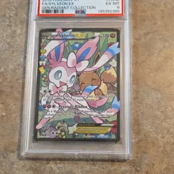 Pokemon Sylveon EX RC32/RC32 Generations Radiant Collection Full Art Holo PSA 6 - Image 1