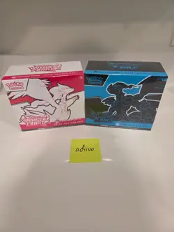 Black Bolt and White Flare POKEMON CENTER ETB Elite Trainer Box SEALED - Image 1