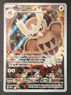 Noctowl 141 🦉 Scarlet & Violet Black Star Promo Illustration Pokemon 2024 (NM) - Image 1