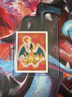 1999 Merlin Charizard Pokemon Sticker #6 NM-MINT - Image 1