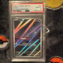 Pokemon Cleffa Obsidian Flames Illustration Rare 202/197 PSA 10 Gem Mint - Image 1