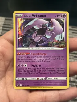 Pokemon TCG Sword & Shield Black Star Promos 2021 Galarian Articuno #SWSH123- NM - Image 1