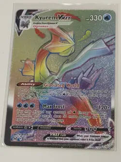 Pokemon TCG Kyurem VMAX 197/196 Lost Origin Rainbow Secret Rare - Image 1