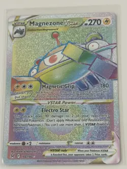 Pokemon TCG - Magnezone VSTAR 198/196 Lost Origin - Rainbow Secret Rare - NM - Image 1