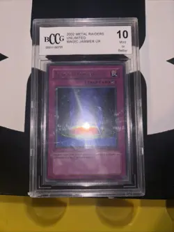 Yu-Gi-Oh! TCG Magic Jammer MRD-128 Unlimited Ultra Rare BCCS NM 10 - Image 1