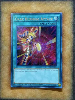Yugioh Dark Burning Attack LDK2-ENS04 Secret Rare Limited Edition NM - Image 1