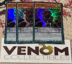 3x (M/NM) - *EURO* D/D Dog - ROTD-EN091 - Super Rare - 1st Edition YuGiOh - Image 1