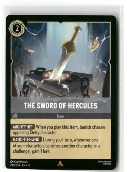 The Sword of Hercules 200/204 Whispers in the Well Disney Lorcana - Image 1