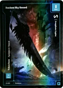 Wonders of the First 2025 - FORMLESS FOIL PROMO TOKEN - ANCIENT SKY SWORD P-033 - Image 1