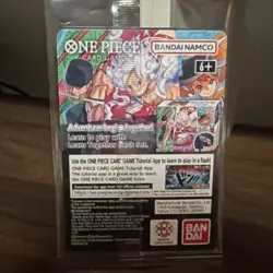 Bandai Namco One Piece CCG Monkey.D.Luffy US Voyage Promo Full Art Holo Card - Image 2