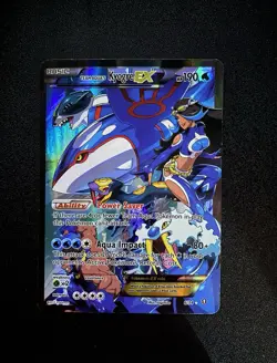 Pokemon Team Aqua's Kyogre EX Holo Rare 6/34 Basic Water Pokemon-EX Card - Image 1