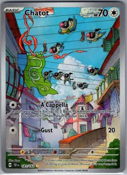 Chatot 181/162 SV05: Temporal Forces - Pokemon Card - NM - Image 1
