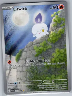 Litwick 101/086 SV: White Flare - Pokemon Card - NM - Image 1