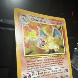 Pokemon Charizard 4/102 Holo Rare Base Set 120 HP Stage 2 Pokemon TCG Card - Image 3