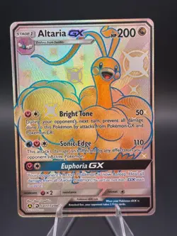 NM Altaria GX SV77/SV94 Hidden Fates: Shiny Vault Holo Pokemon Card - Image 1