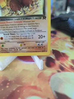 Pokemon Dark Dugtrio TCG Card 23/82 Non-Holo Rare, LP Condition - Image 3