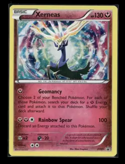 Xerneas XY05 Black Star Promo Holo Pokemon Card Lightly Played - Image 1