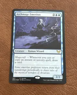 MTG Archmage Emeritus Strixhaven Promo Foil #377 (2021) - Image 1