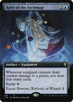 LP - Foil - Robe of the Archmagi (Extended Art) - 566 - Commander Legends: Ba... - Image 1
