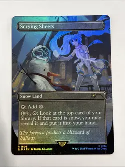 1x Scrying Sheets, Foil, Hatsune Miku Secret Lair 1606, NM - Image 1