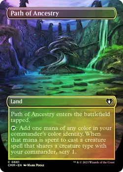 Path of Ancestry (Borderless) Commander Masters Foil Near Mint NM Magic MTG - Image 1