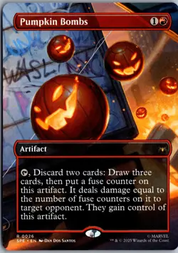 Pumpkin Bombs (Borderless) R Marvel's Spider-Man: Eternal-Legal 26 NM Magic - Image 1