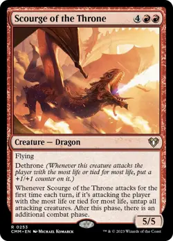 Scourge of the Throne MTG NM Commander Masters Regular NON-FOIL - Image 1