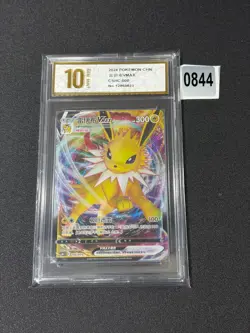 Pokemon TCG S-Chinese Sword&Shield Jolteon VMAX CSHC-008 Grade 10 - Image 1