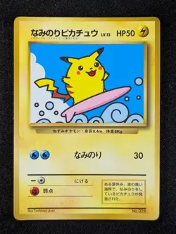 1997 Pokemon SURFING PIKACHU #025 Pocket Monster Lightning Japanese - Image 1