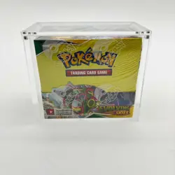Pokemon TCG Sword & Shield Evolving Skies Booster Box Sealed w/Acrylic Case - Image 3
