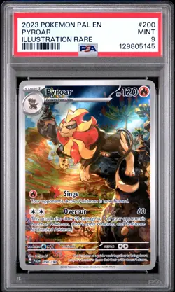 2023 POKEMON PAL EN-PALDEA EVOLVED #200 PYROAR ILLUSTRATION RARE PSA 9 - Image 1