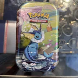 SEALED Prismatic Evolutions Mini Tin Pokemon TCG (2x Booster Packs, 1x Coin) NEW - Image 1
