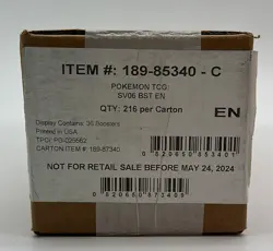 Pokemon TCG Scarlet & Violet Twilight Masquerade Booster 6-Box Case SEALED - Image 1