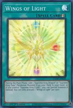 x3 Wings of Light - AGOV-EN048 - Super Rare - 1st Edition Yu-Gi-Oh! M/NM - Image 1